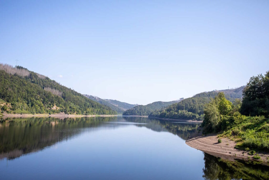 Blick über die Odertalsperre bei Bad Lauterberg