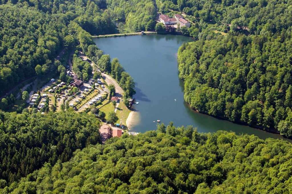 Wiesenbeker Teich von oben