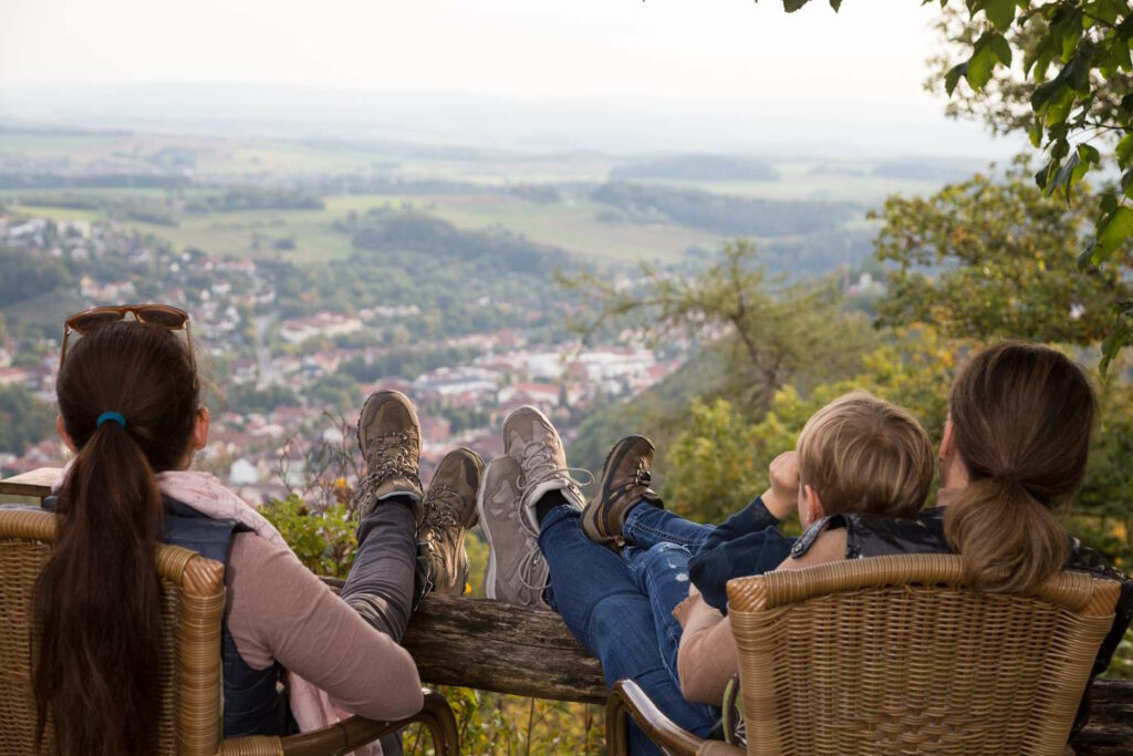 Ausblick von der Gaststätte am Bismarckturm
