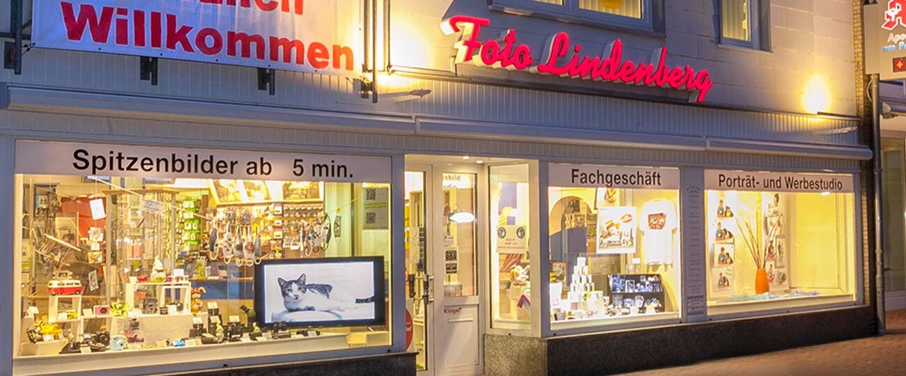 Außenansicht des Geschäfts Foto Lindenberg