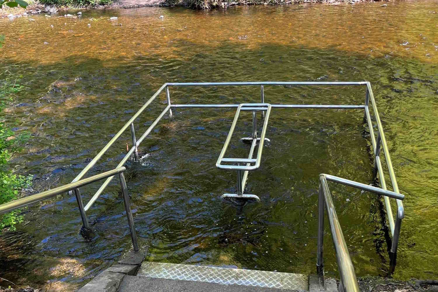 Wassertretstelle im Kurpark Bad Lauterberg