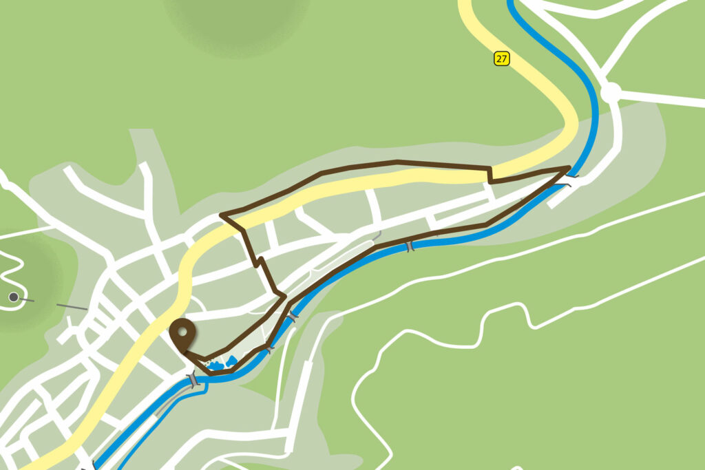Routenkarte Kneipp-Übungsweg Nr. 1A