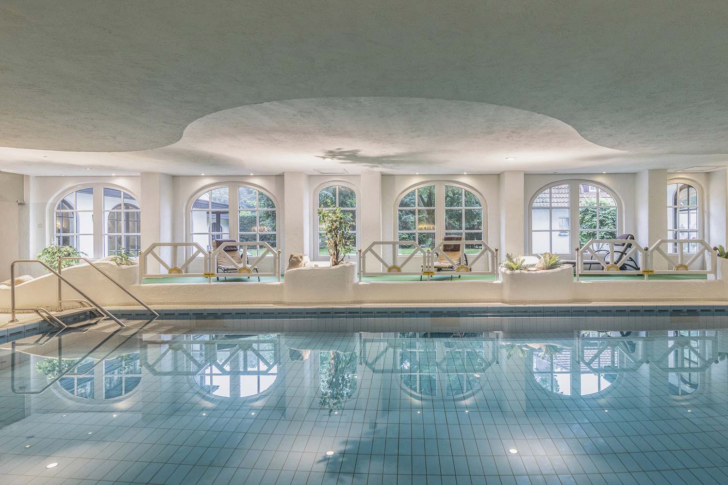 Große Pool-Landschaft im Mühl Vital Resort.
